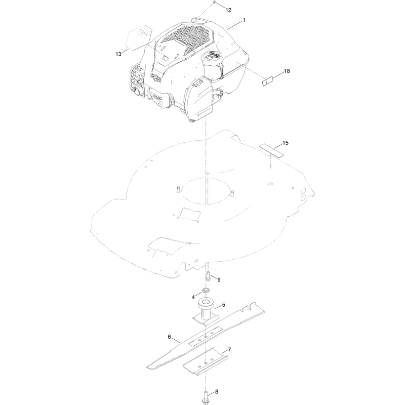 Engine and Blade Assembly