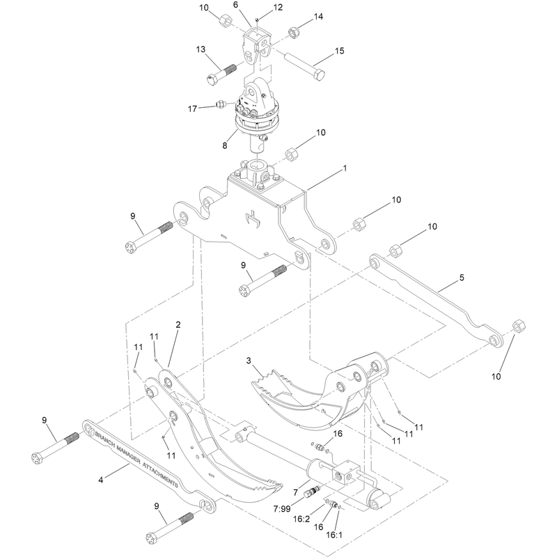 Powered Grapple Assembly No. 163-3580
