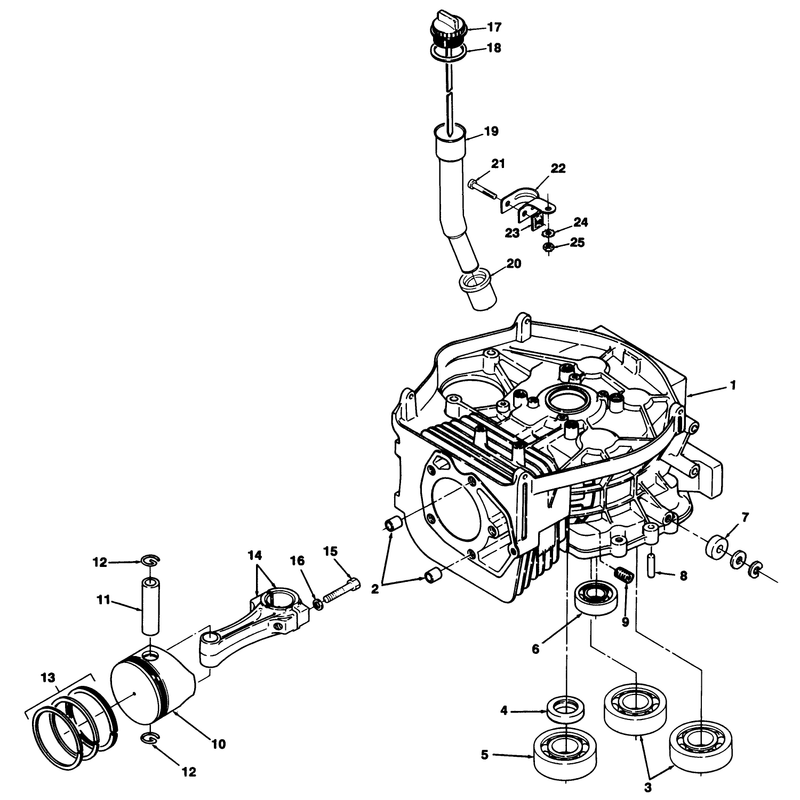 12hp Engine Cylinder Block Assembly