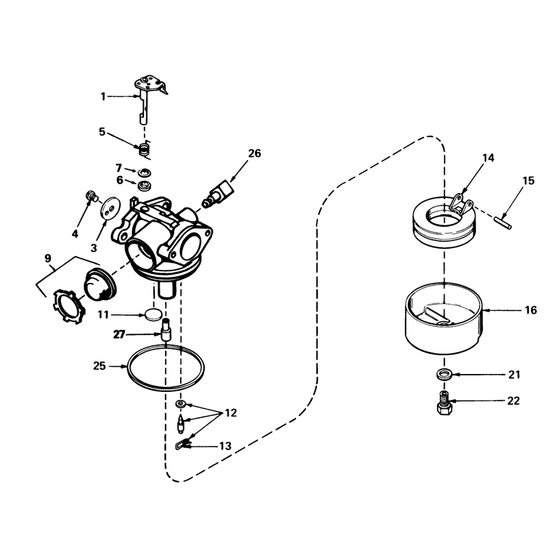 Carburetor No 632050a