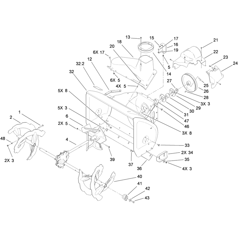 Auger and Housing Assembly