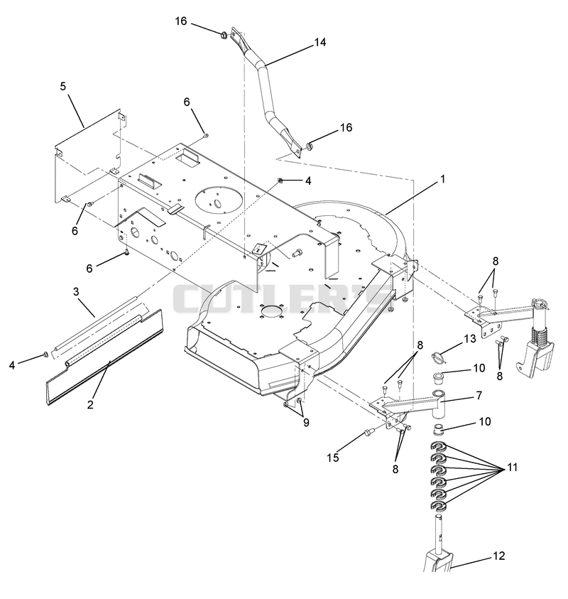 Frame and Front Caster