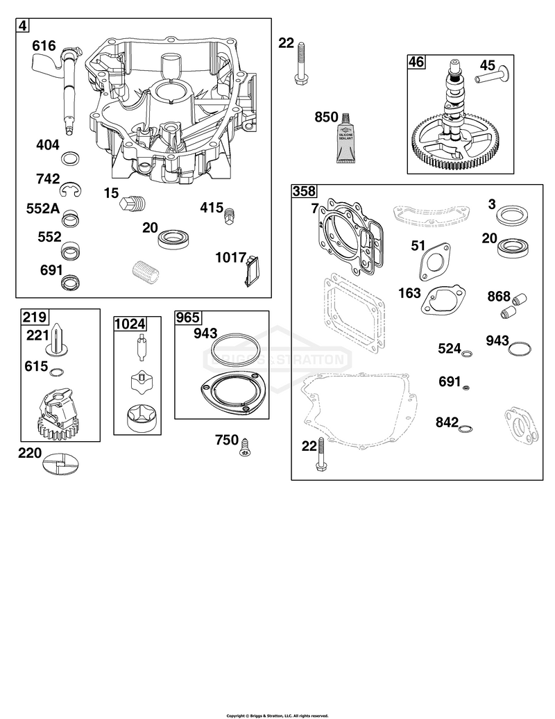 Crankcase Cover/Sump Group