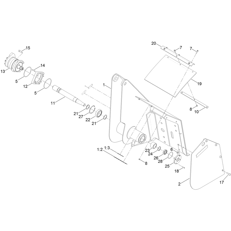 Trencher Frame Assembly  No. 131-2520