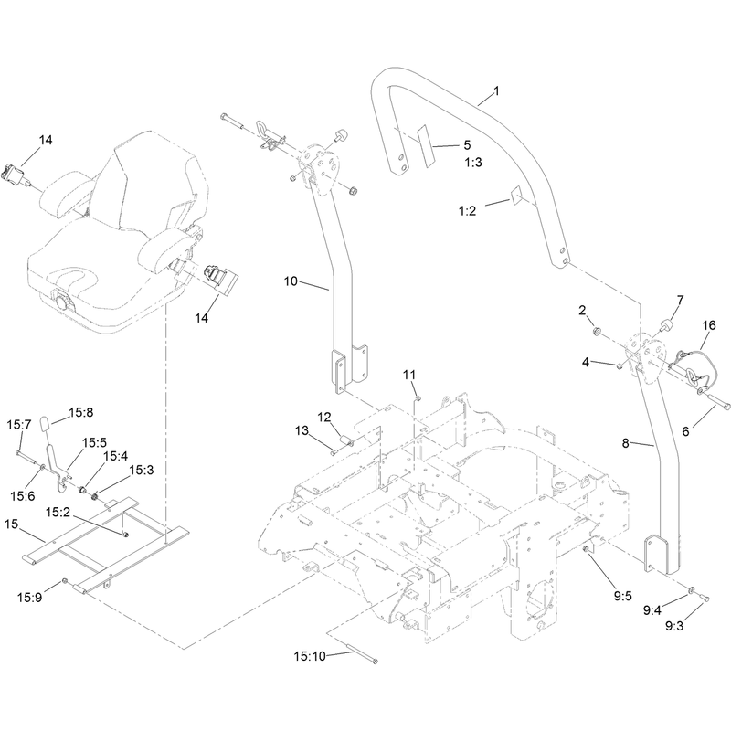 Roll Over Protection System Assembly No 117-3866