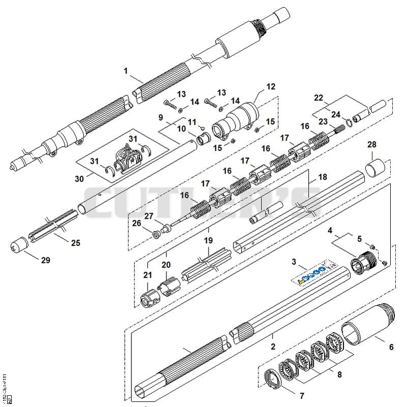 Drive tube assembly HT 75