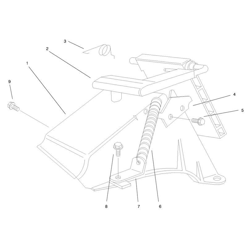 Rear Bagging Discharge Chute Assembly