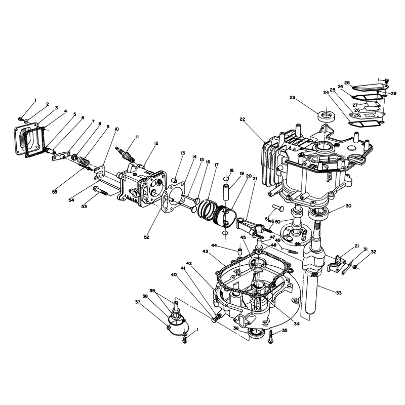 Crankcase Assembly Model No Vml0-7