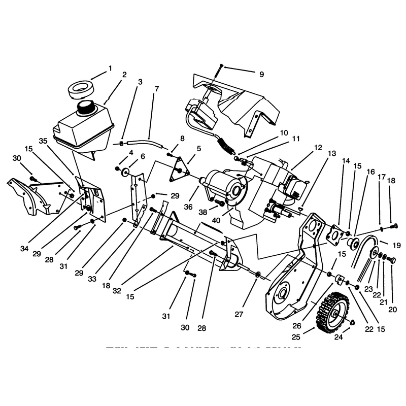 Engine & Frame Assembly Model 38195 (electric)