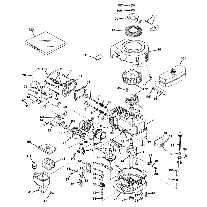 Engine Tecumseh Model No Lav30-30482j and Lav30-30483j