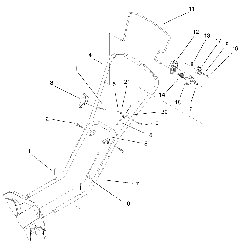 Handle and Controls Assembly