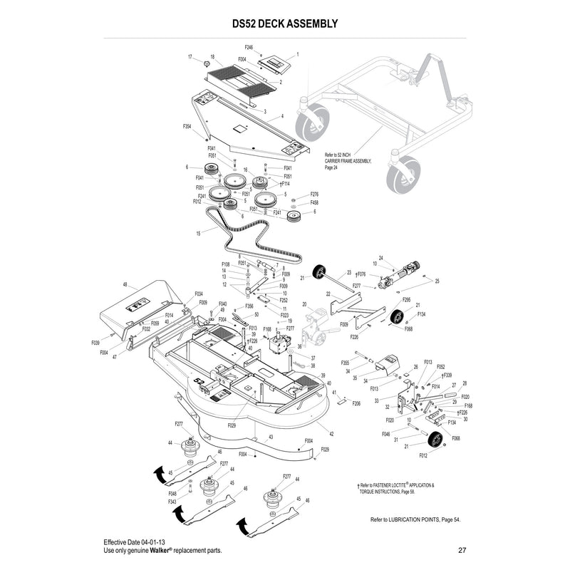 DS52 DECK ASSEMBLY
