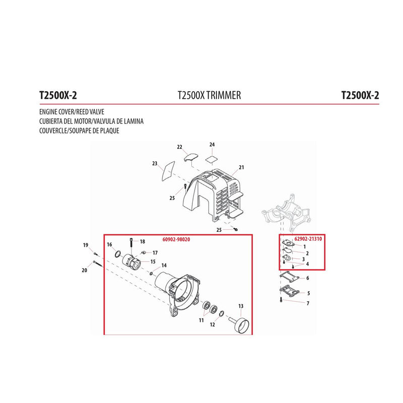 ENGINE COVER/REED VALVE