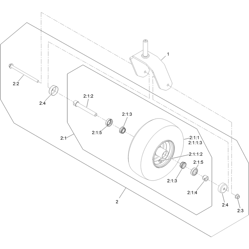 Fork and Caster Wheel Assembly