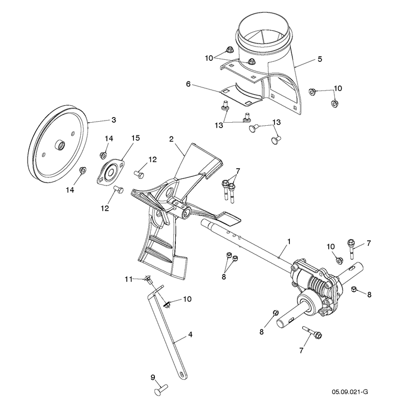 AUGER HOUSING AND IMPELLER