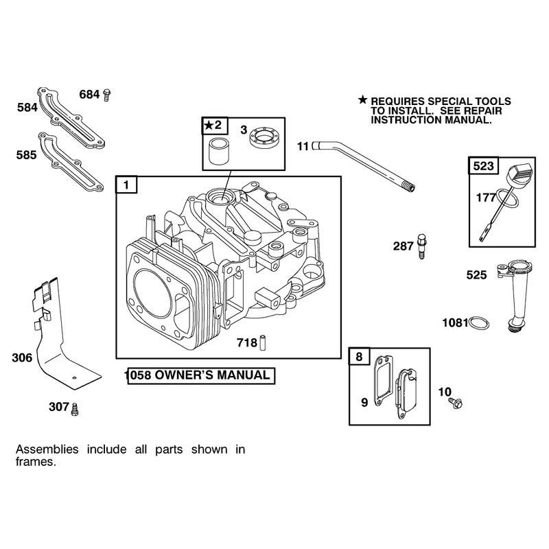 Engine Briggs and Stratton Model 122602-0150-E1