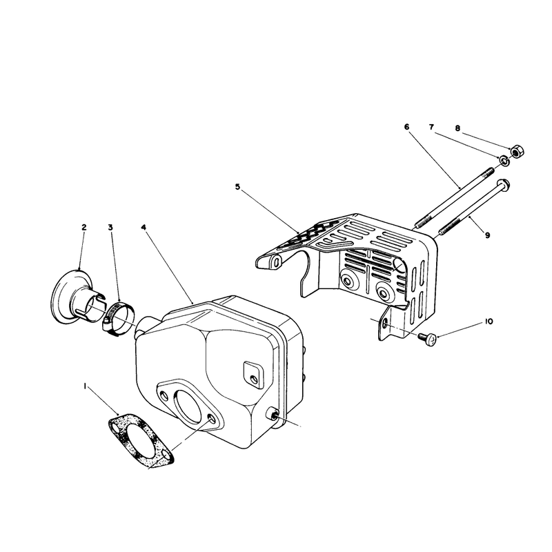 Muffler Assembly Model No47pj8