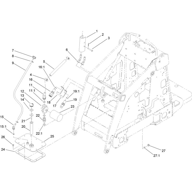 Hydraulic Tank and Filter Assembly