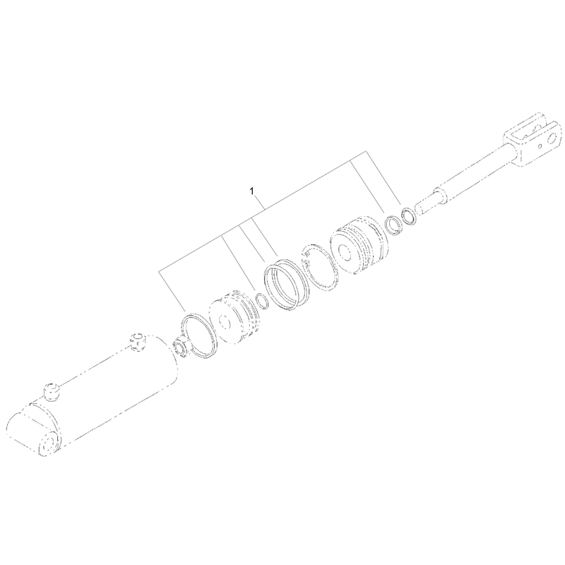 Hydraulic Cylinder Assembly No 105-8370