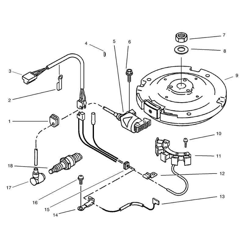 Electric Equipment Assembly Kawasaki Model FB460V-LS08