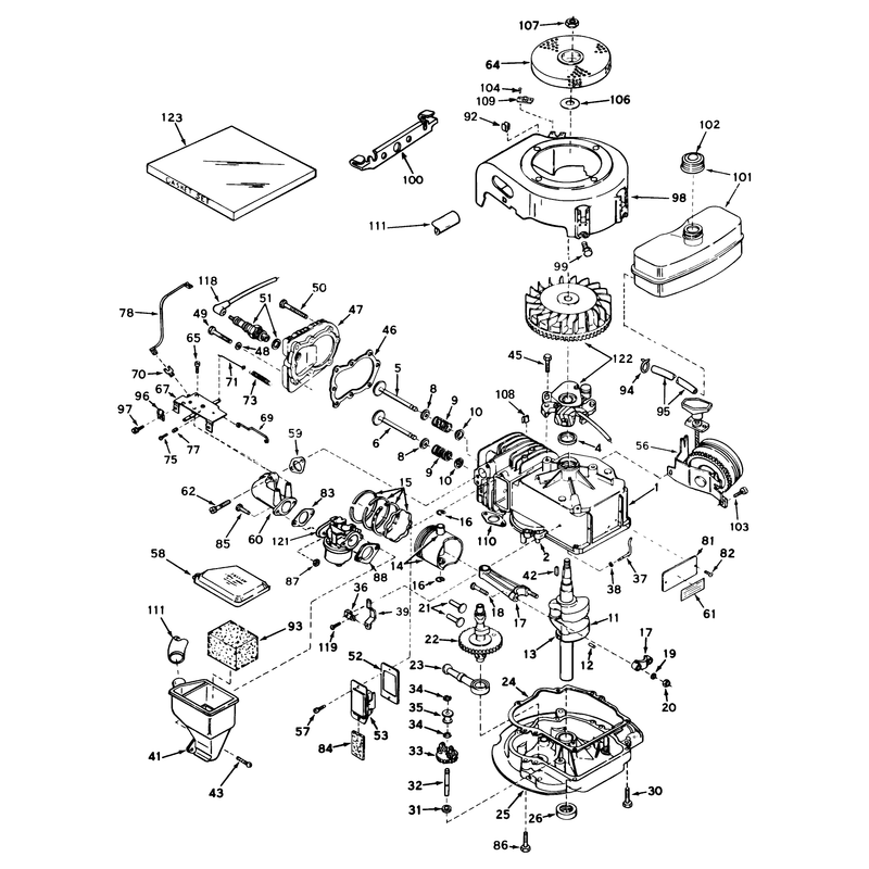 Engine Tecumseh Model Lav30-30500k