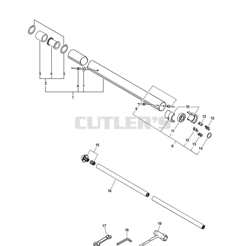 UPPER PIPE, UPPER DRIVE SHAFT, TOOLS