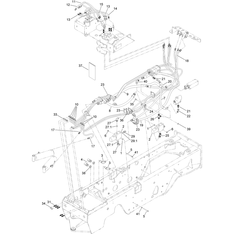 Directional Valve and Hydraulic Hose Assembly