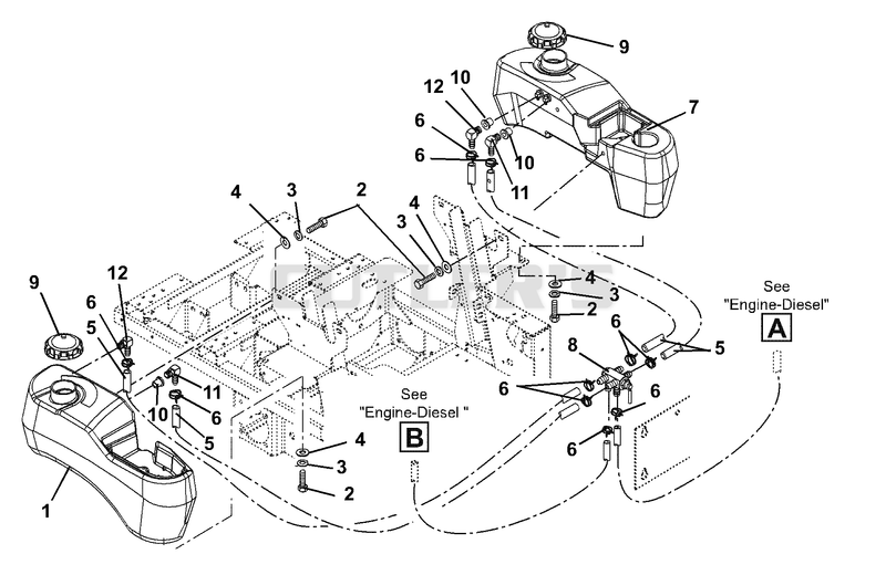 Fuel Tanks And Hoses - Diesel