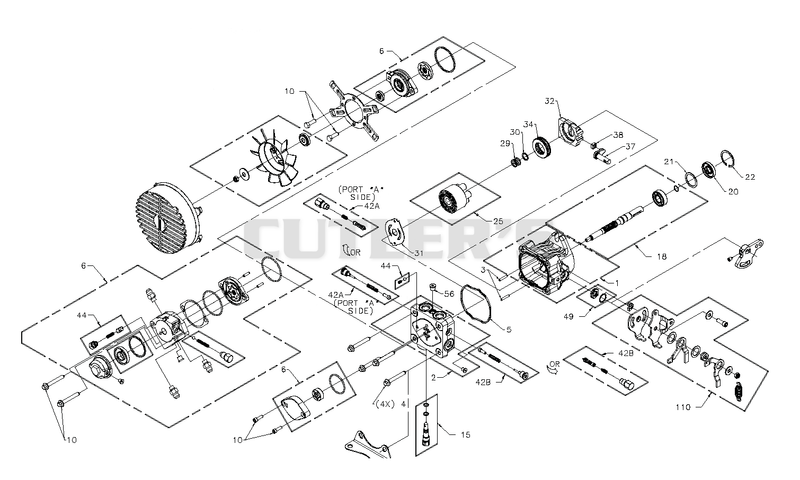 Hydro-Gear Hydrostatic Pump Right Side