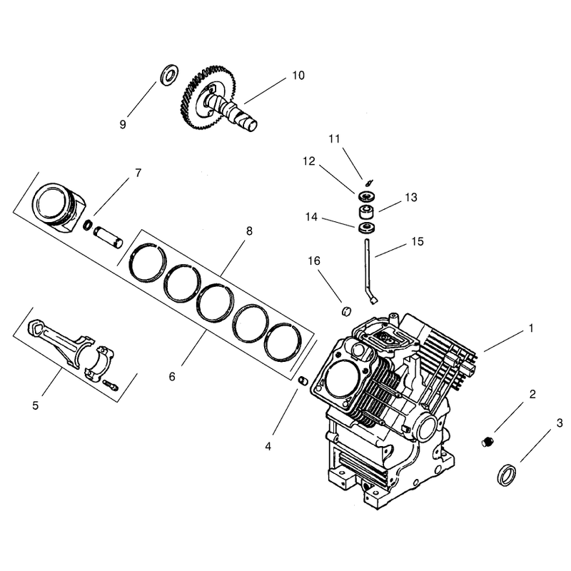 Crankcase Assembly Engine Kohler Ch25s Ps 68606
