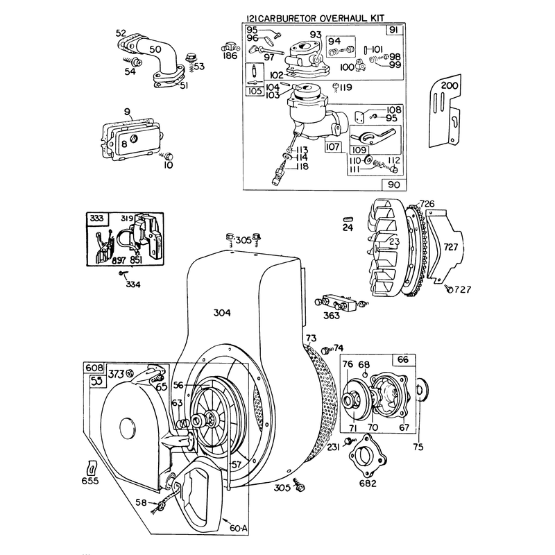 Engine Briggs & Stratton Model No. 190402-272041 (continued)