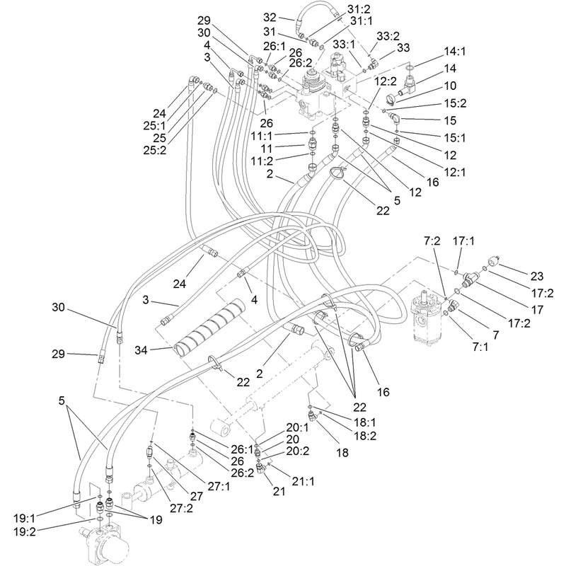 Hydraulic Routing Assembly