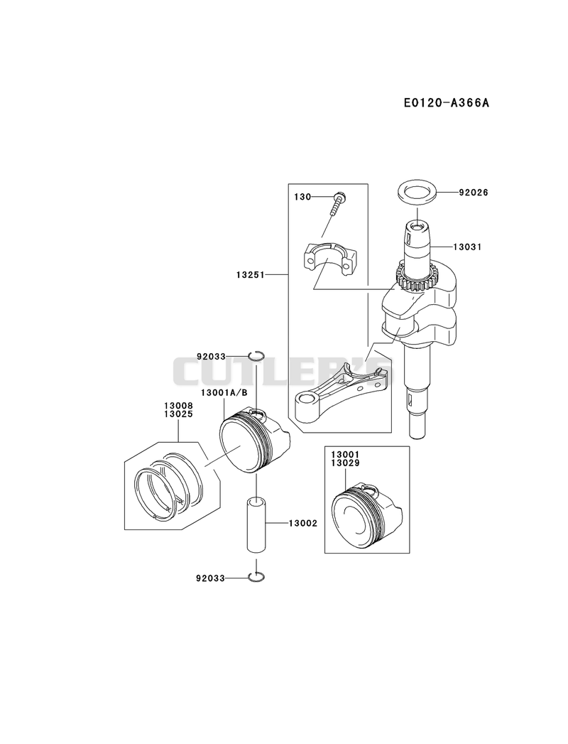 PISTON/CRANKSHAFT