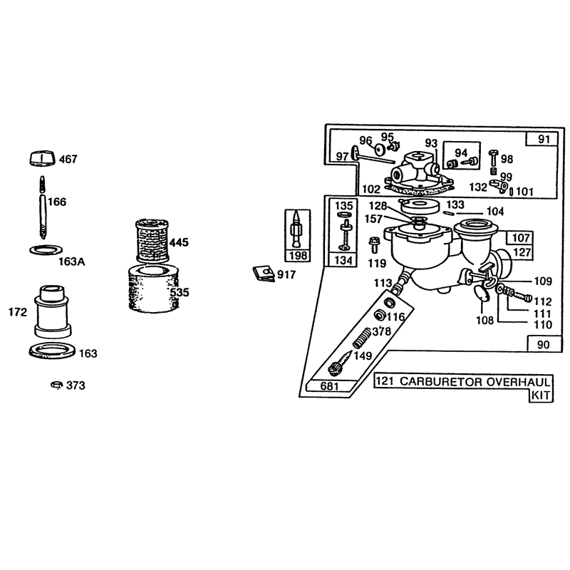 Engine Briggs & Stratton Model No. 80332 Type No. 1655-01