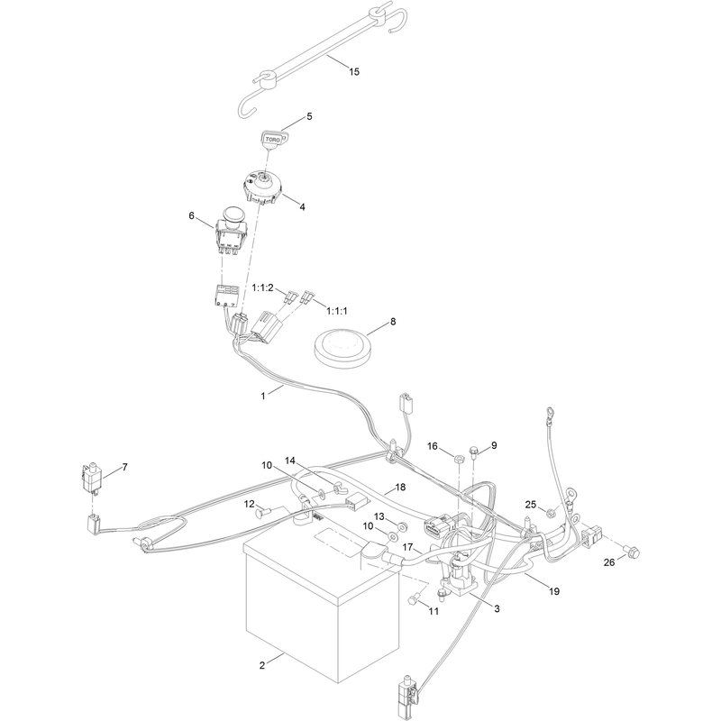 Battery and Electrical Assembly