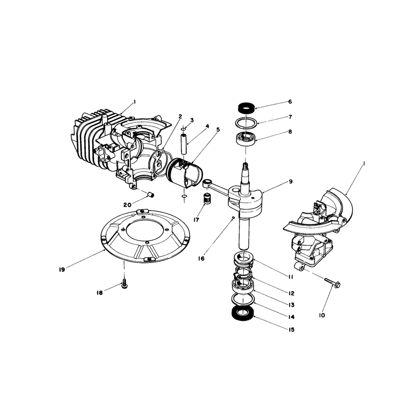 Engine Assembly Engine Model No 47pf5 and 47pg6