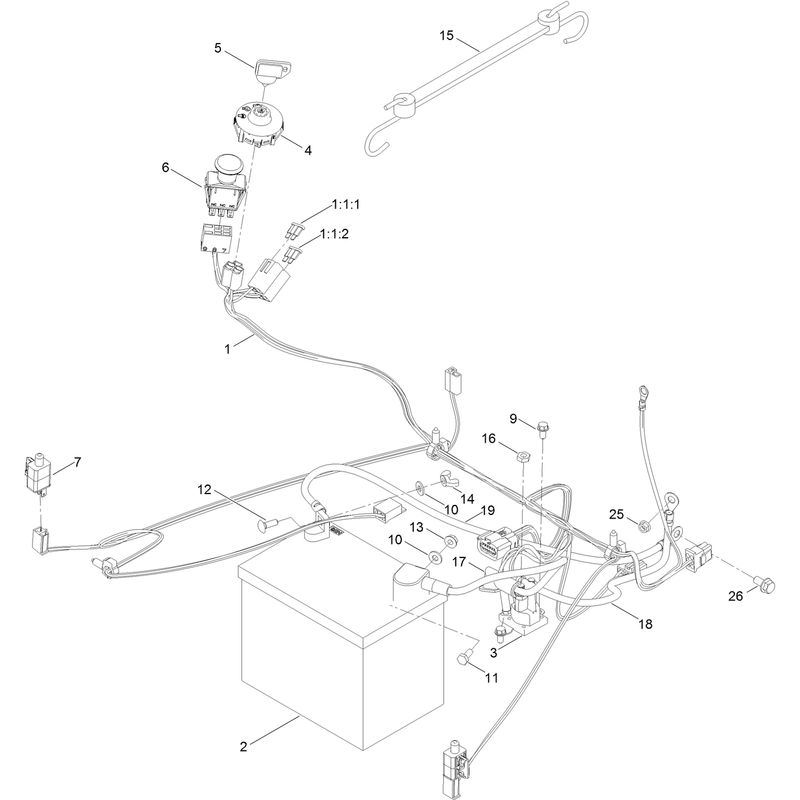 Battery and Electrical Assembly