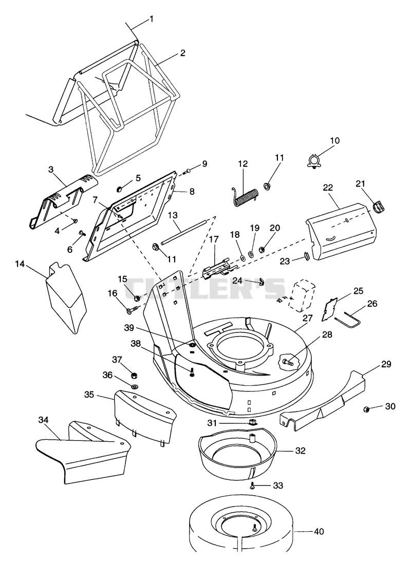Mower Pan And Bag