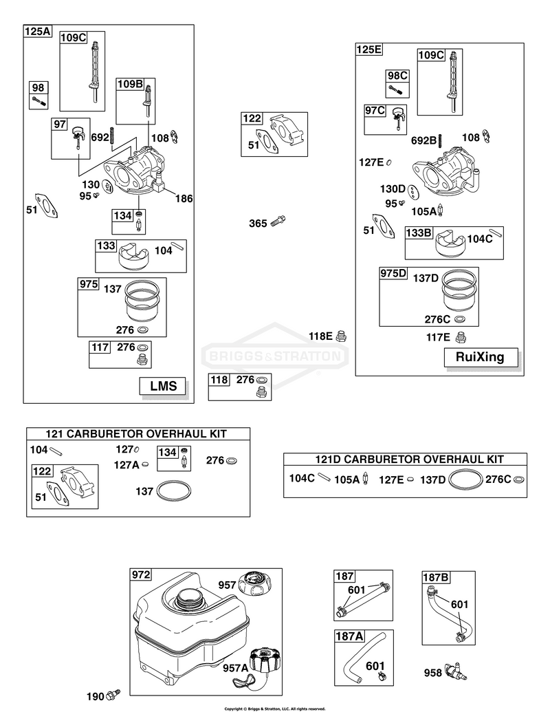 Carburetor, Fuel Supply