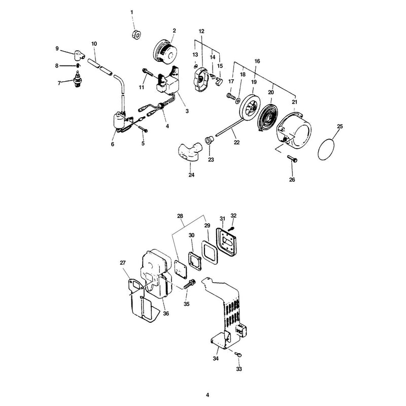 IGNITION, STARTER, EXHAUST