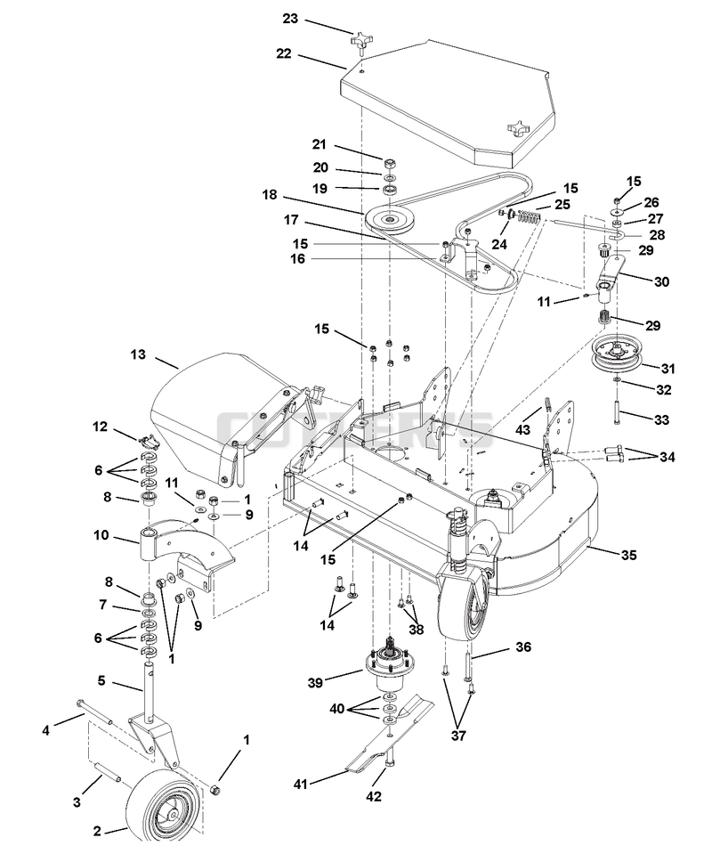 Deck Assembly 36 inch