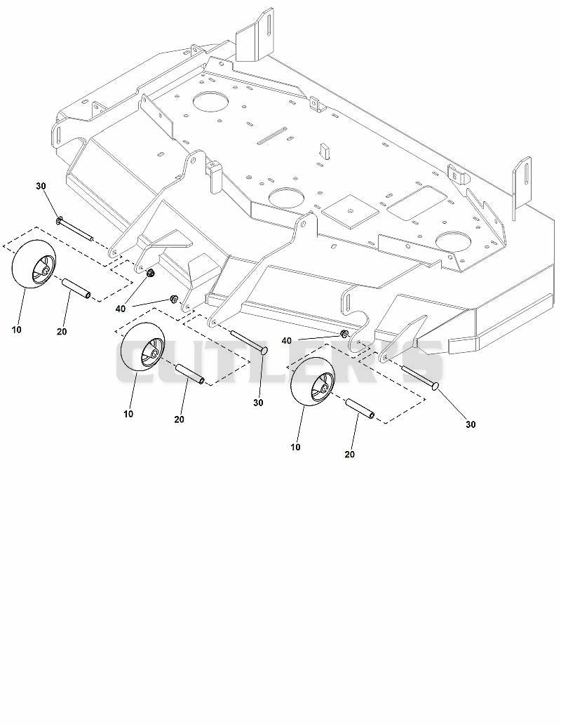 52" Mower Deck - Rollers