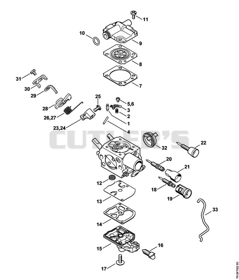 Carburetor C1Q-S250, C1Q-S248, C1Q-S214, C1Q-S188