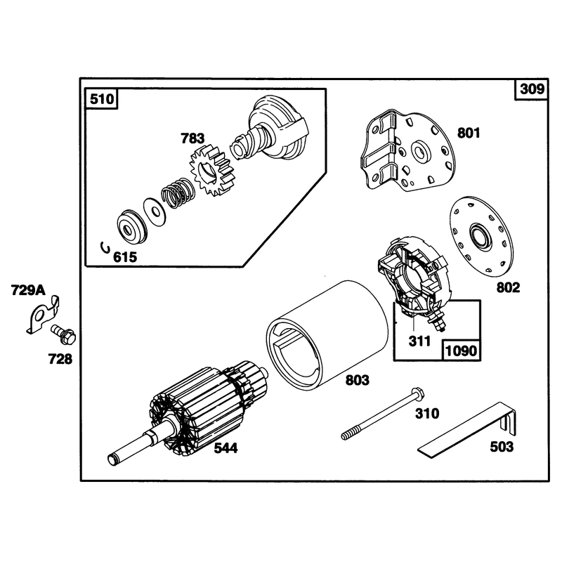 Engine Briggs and Stratton Model 28q777-0668-A1
