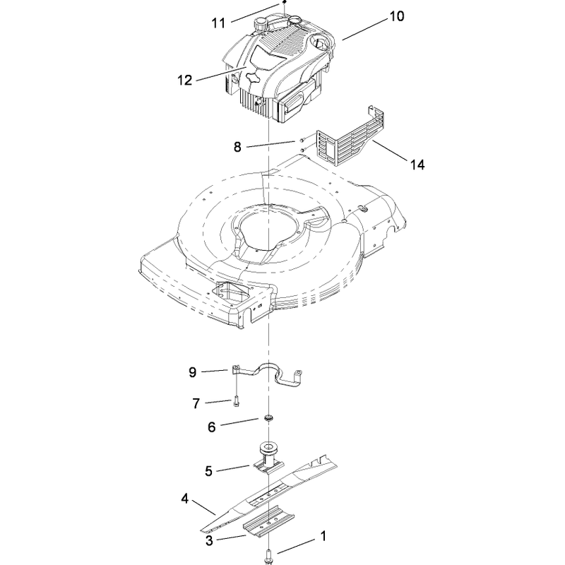 Engine and Blade Assembly