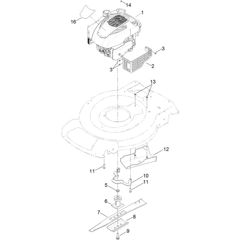 Engine and Blade Assembly