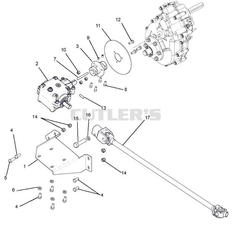 Transfer Case And Rear Driveshaft