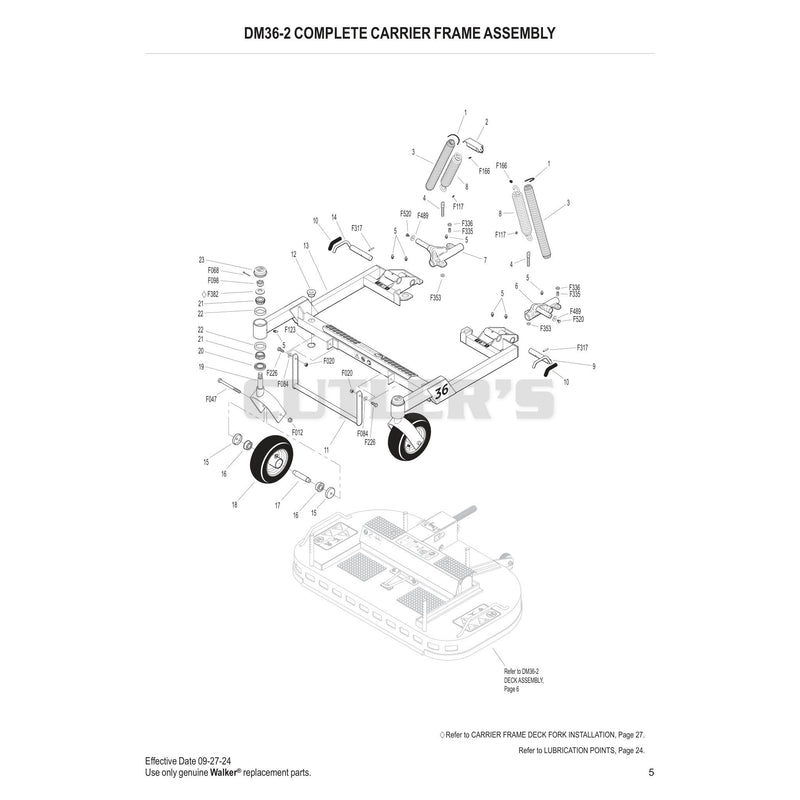 DM36-2 Complete Carrier Frame Assembly