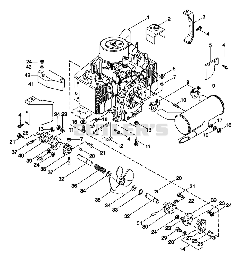Engine And Drive Shaft