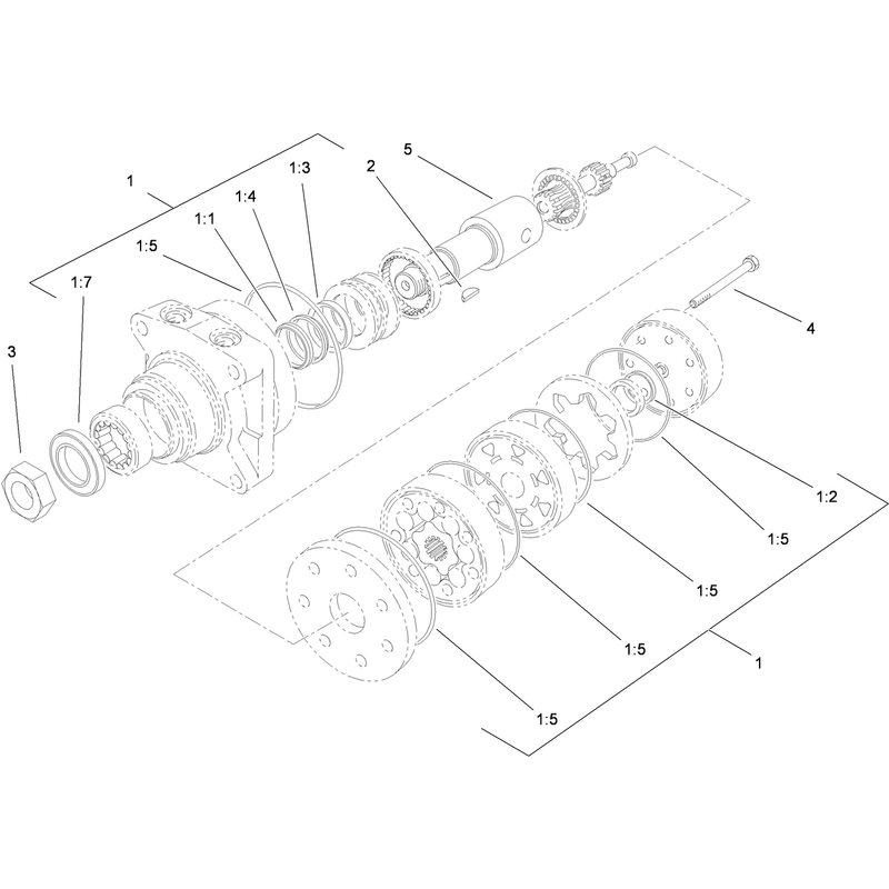 Hydraulic Motor Assembly No. 114-0549